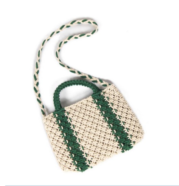 Geometric Knot Macramé Tote