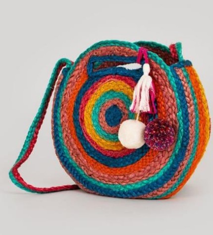 Burlap Boho Satchel