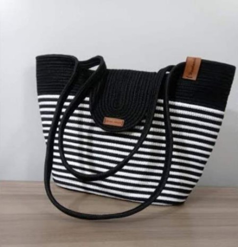 Burlap Boho Satchel
