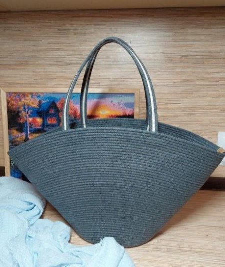 Burlap Boho Satchel