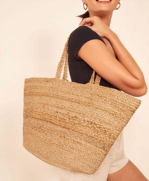 Burlap Boho Satchel