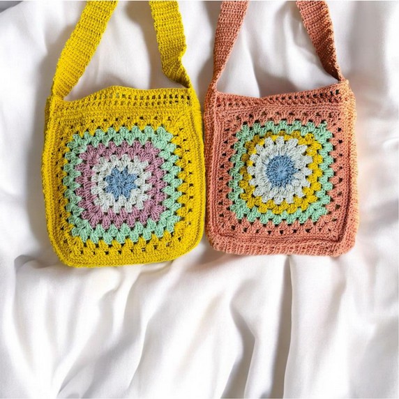 Burlap Boho Satchel